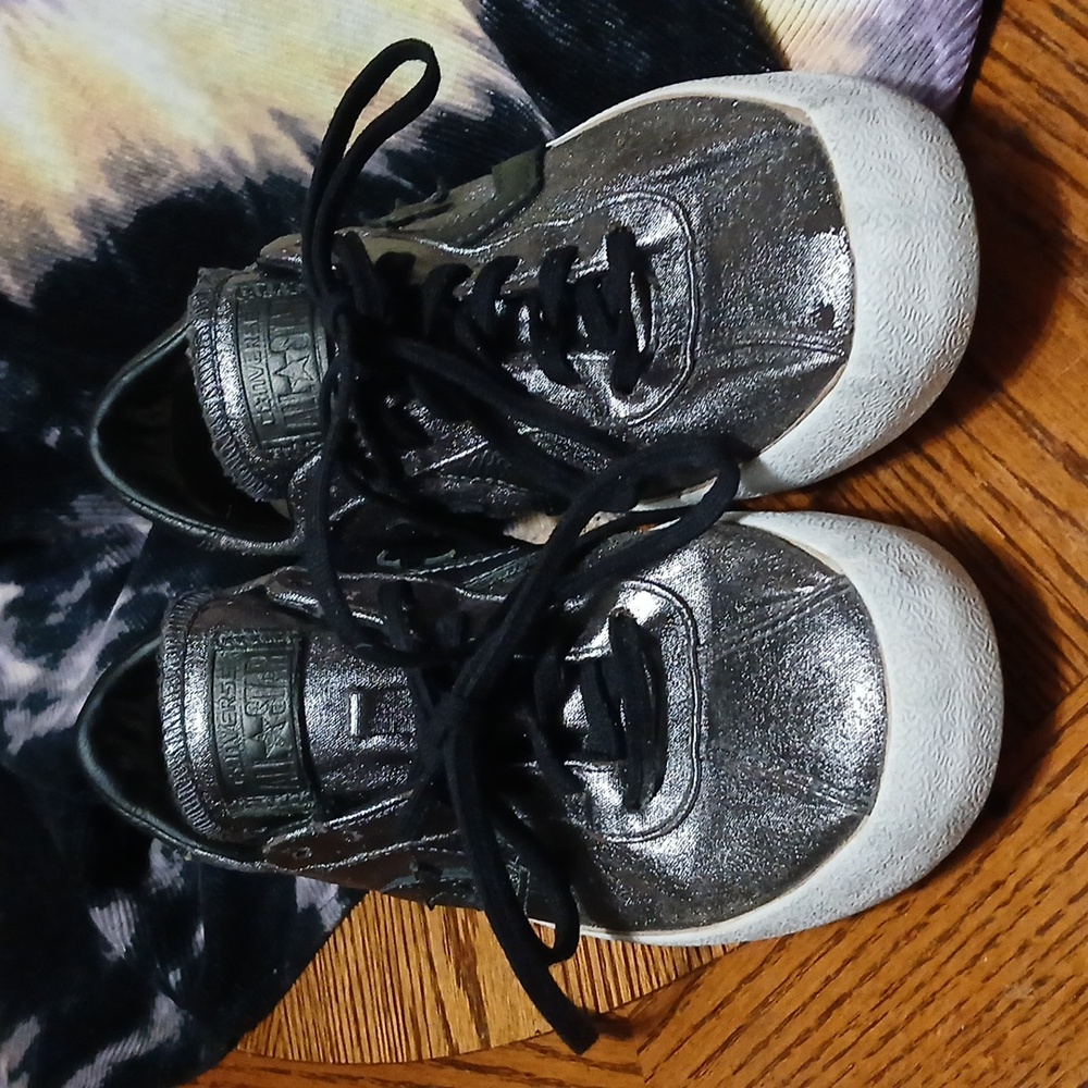 Converse‎ Metallic Gold W Blk. Star, Women's Sz.10 - Picture 10 of 16